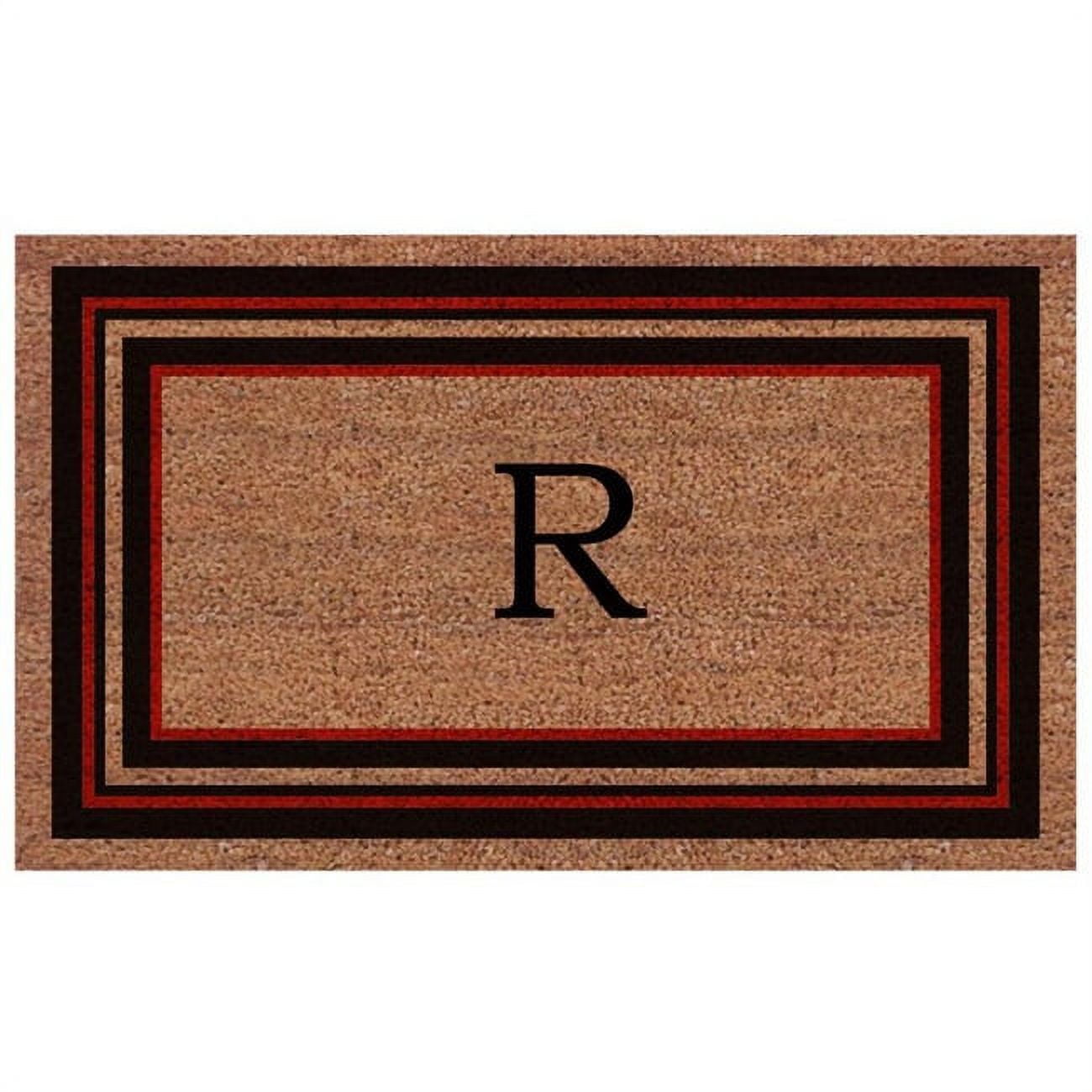 Calloway Mills Calloway Mills Esquire Monogram Outdoor Doormat, Extra-thick 2' x 3' (Letter R)