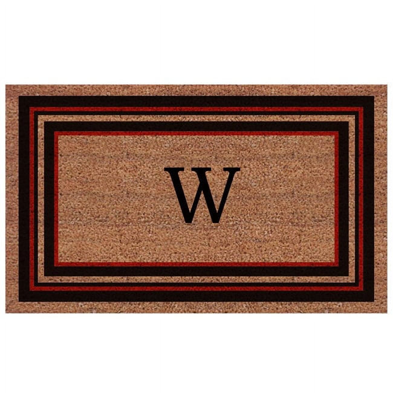 Calloway Mills Calloway Mills Esquire Monogram Outdoor Doormat, Extra-thick 2' x 3' (Letter W)