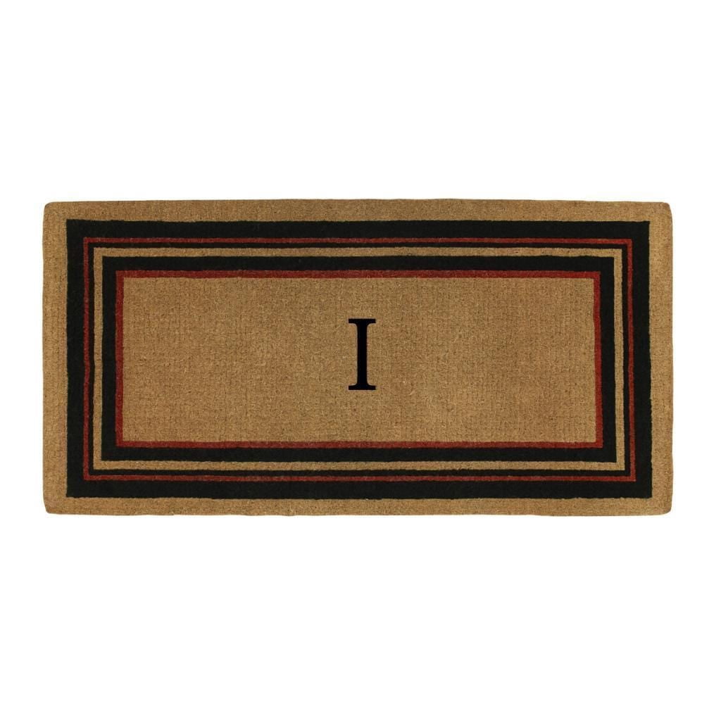 Calloway Mills Calloway Mills Esquire Monogram Outdoor Doormat, Extra-thick 3' x 6' (Letter I)