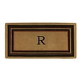 thumbnail image 1 of Calloway Mills Calloway Mills Esquire Monogram Outdoor Doormat, Extra-thick 3' x 6' (Letter R), 1 of 5