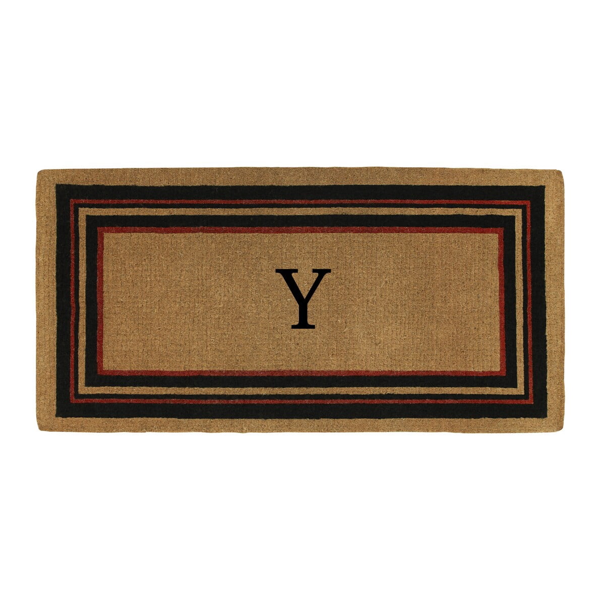 Calloway Mills Calloway Mills Esquire Monogram Outdoor Doormat, Extra-thick 3' x 6' (Letter Y)