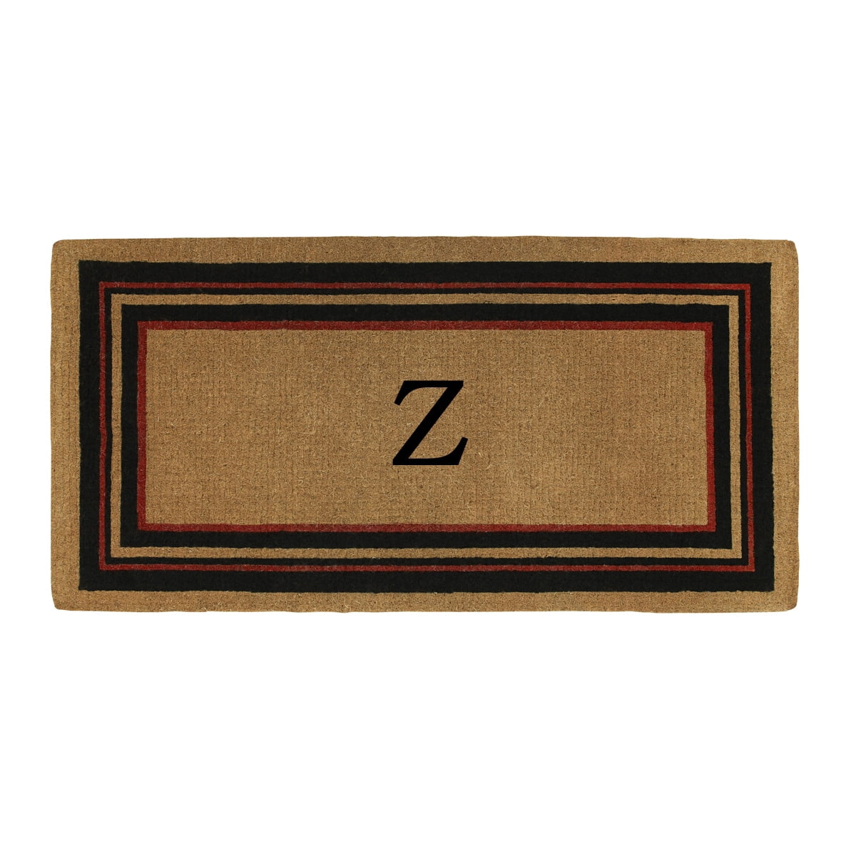 Calloway Mills Calloway Mills Esquire Monogram Outdoor Doormat, Extra-thick 3' x 6' (Letter Z)