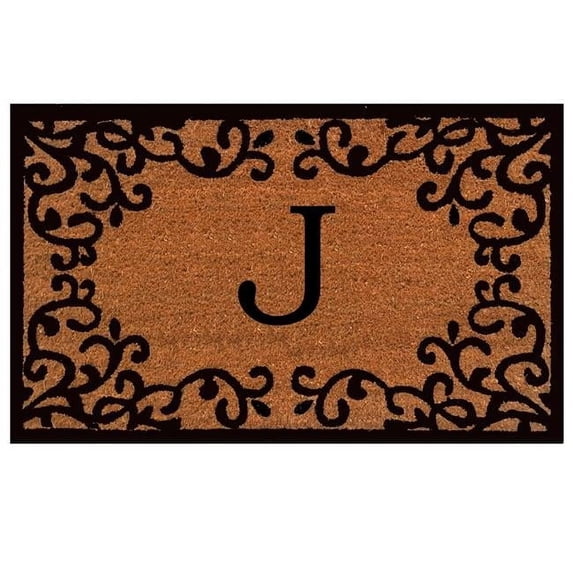 Calloway Mills Chateaux Monogram Outdoor Doormat 24" x 36" (Letter J)