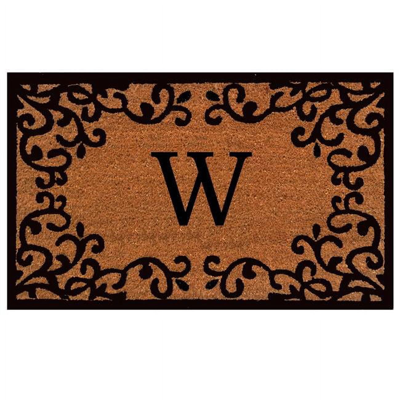 Calloway Mills Chateaux Monogram Outdoor Doormat 24" x 36" (Letter W)