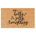 thumbnail image 1 of Calloway Mills Christmas Holly Jolly Doormat, 1 of 7