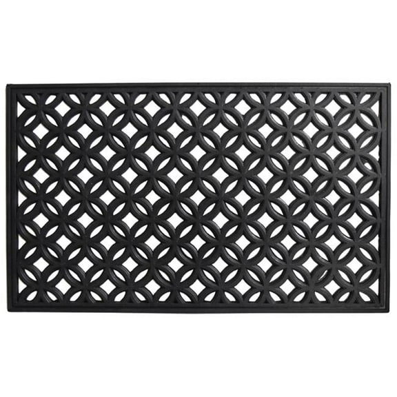 Calloway Mills Circles Rubber Outdoor Doormat 18" x 30"