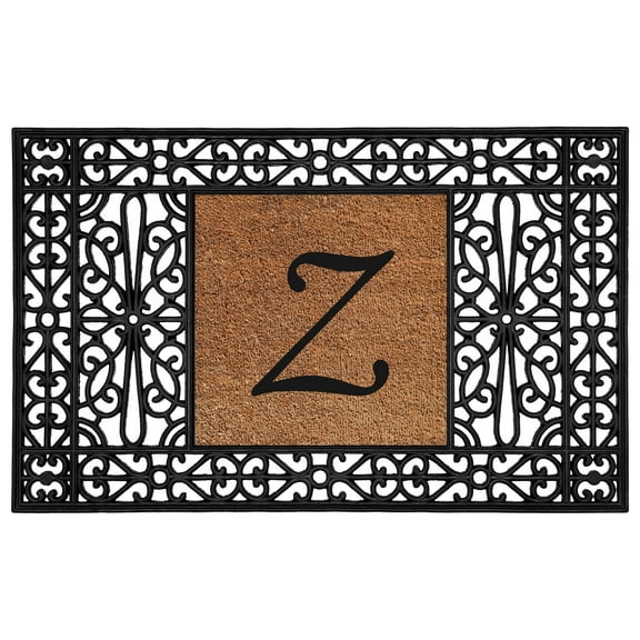 Calloway Mills Coir/Rubber Duchess Monogram Doormat 30" x 48" (Letter Z)