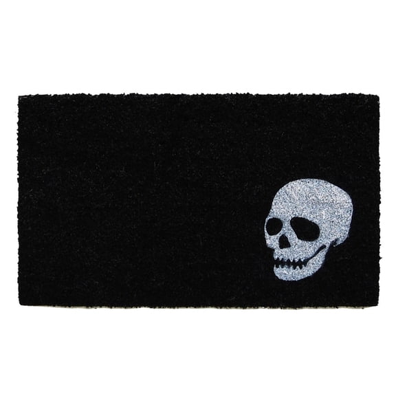 Calloway Mills Coir White Skull Outdoor Doormat 17" x 29"