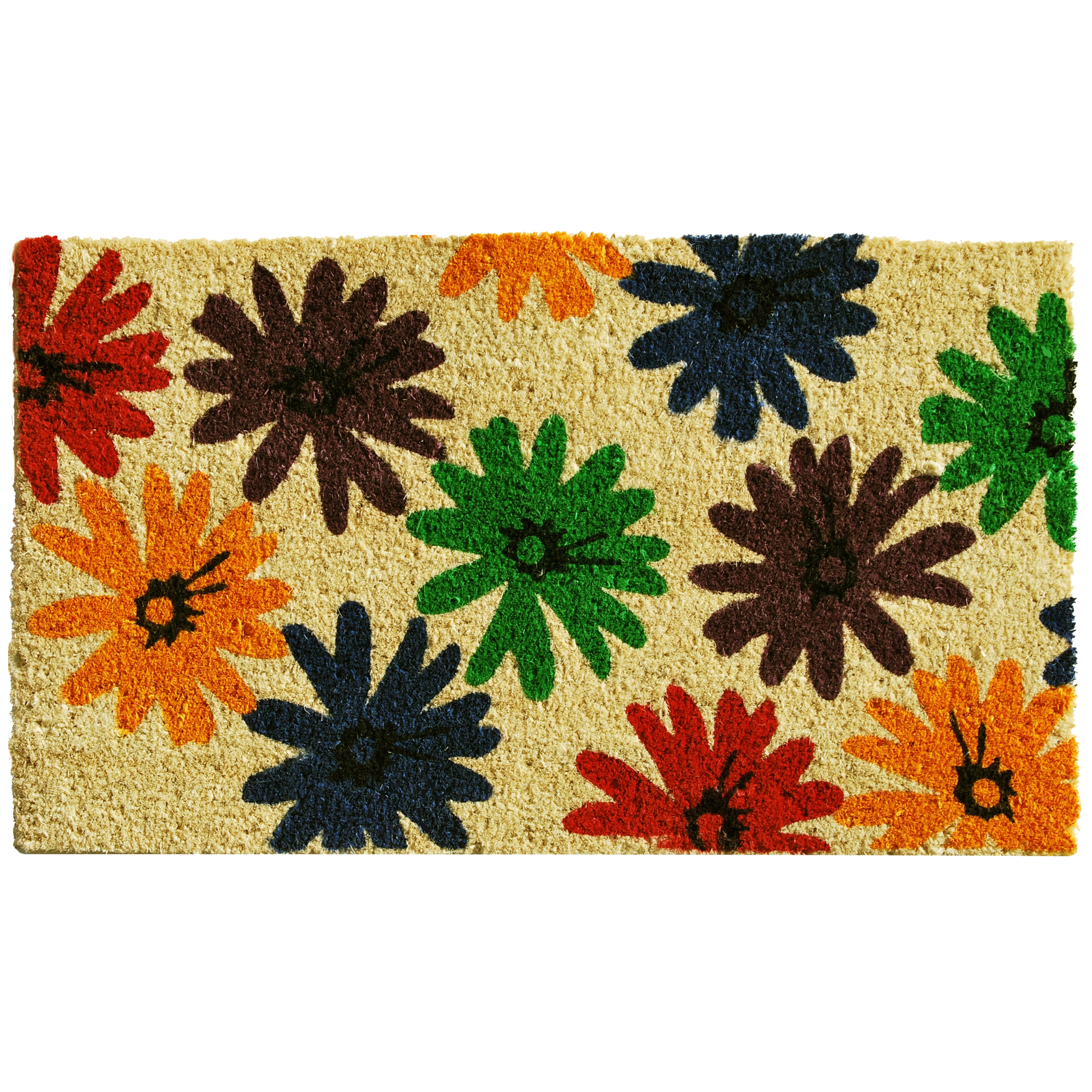 Calloway Mills Colorful Daisies Doormat, 24" x 36"
