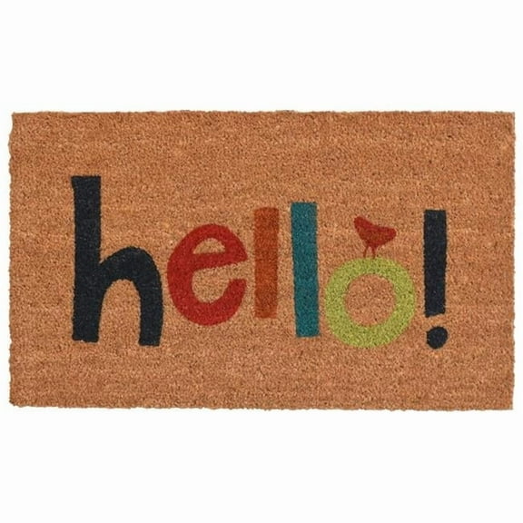 Calloway Mills Colorful Hello Outdoor Doormat 17" x 29"