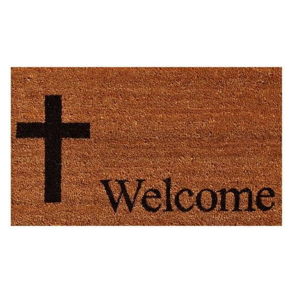 Calloway Mills Cross Welcome Outdoor Doormat