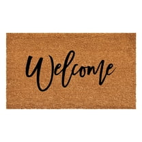 Calloway Mills 108422436 24 x 36 in. Cursive Welcome Doormat, Tan & Black