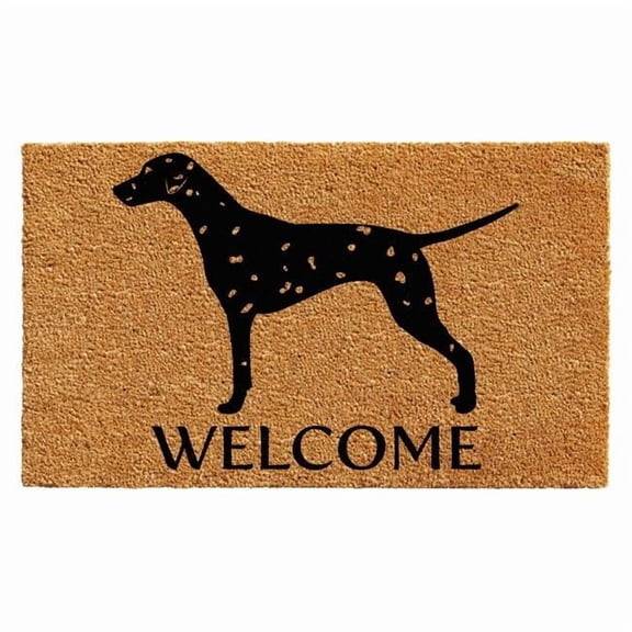 Calloway Mills 103022436 2 x 3 ft. Dalmatian Rectangular Doormat, Natural & Black