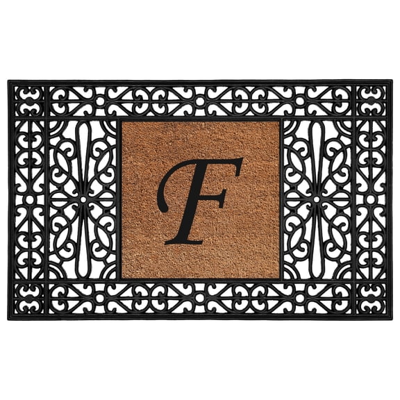 Calloway Mills Duchess Monogram Doormat 30" x 48" (Letter F)