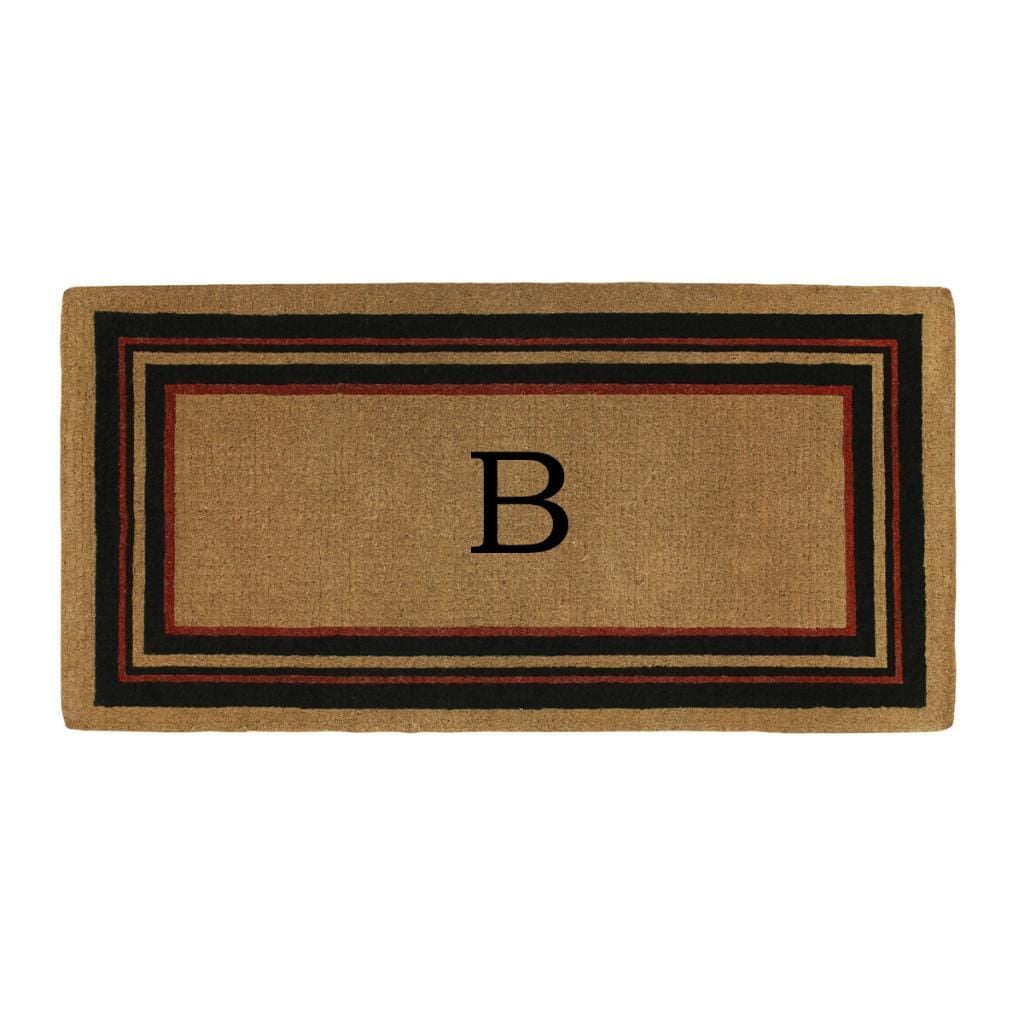 Calloway Mills Esquire Monogram Outdoor Doormat, Extra-Thick 3' x 6' (Letter B)