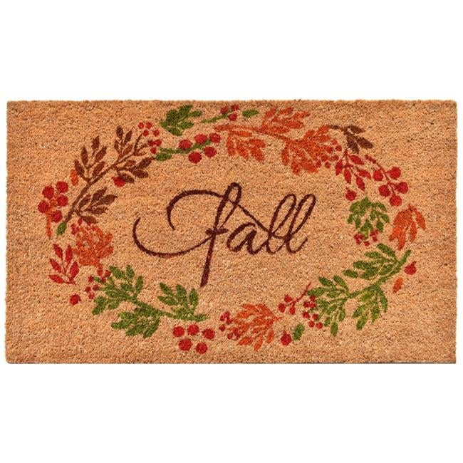 Calloway Mills Fall Wreath Outdoor Doormat