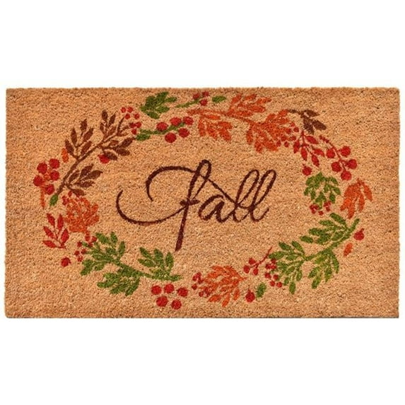 Calloway Mills Fall Wreath Outdoor Doormat