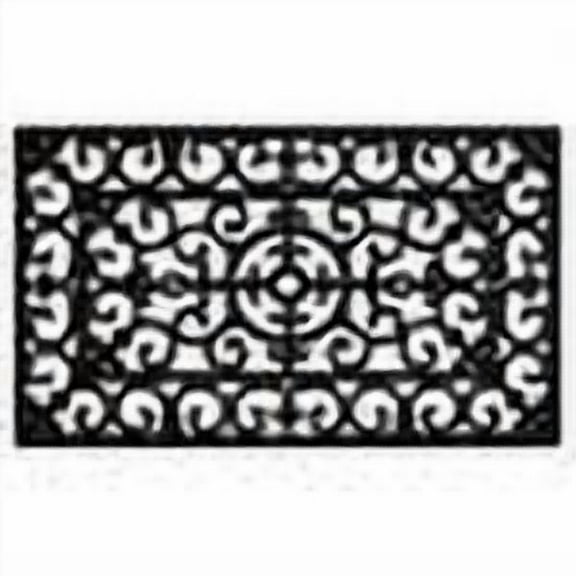 Calloway Mills Fleur De Lis Outdoor Rubber Doormat, 18" x 30"