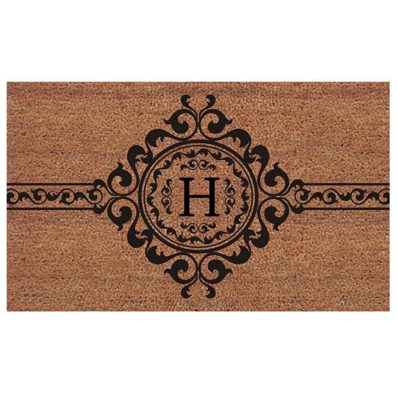Calloway Mills Garbo Monogram Outdoor Doormat, Extra-Thick 2' x 3' (Letter H)