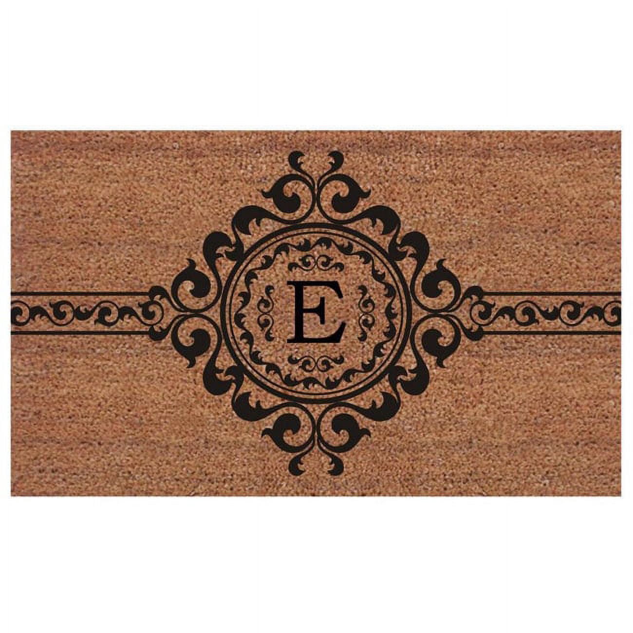 Calloway Mills Garbo Monogram Outdoor Doormat, Extra-thick 18" x 30" (Letter E)
