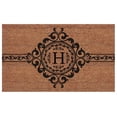 thumbnail image 1 of Calloway Mills Garbo Monogram Outdoor Doormat, Extra-thick 18" x 30" (Letter H), 1 of 5
