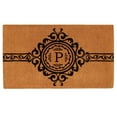 thumbnail image 1 of Calloway Mills Garbo Monogram Outdoor Doormat, Extra-thick 18" x 30" (Letter P), 1 of 2