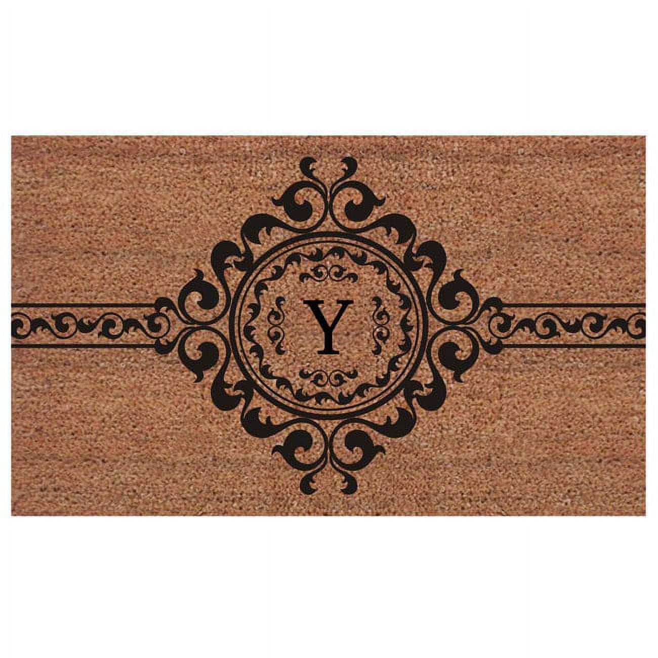 Calloway Mills Garbo Monogram Outdoor Doormat, Extra-thick 18" x 30" (Letter Y)