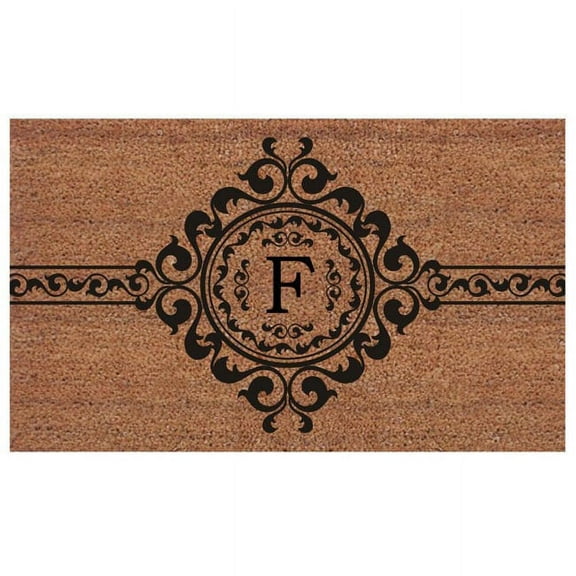 Calloway Mills Garbo Monogram Outdoor Doormat, Extra-thick 2' x 3' (Letter F)