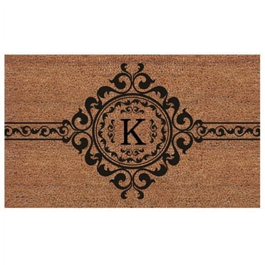 Calloway Mills Garbo Monogram Outdoor Doormat, Extra-thick 2' x 3' (Letter K)