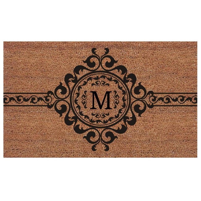 Calloway Mills Garbo Monogram Outdoor Doormat, Extra-thick 2' x 3' (Letter M)