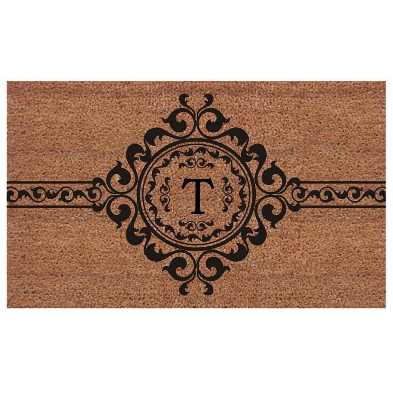 Calloway Mills Garbo Monogram Outdoor Doormat, Extra-thick 2' x 3' (Letter T)