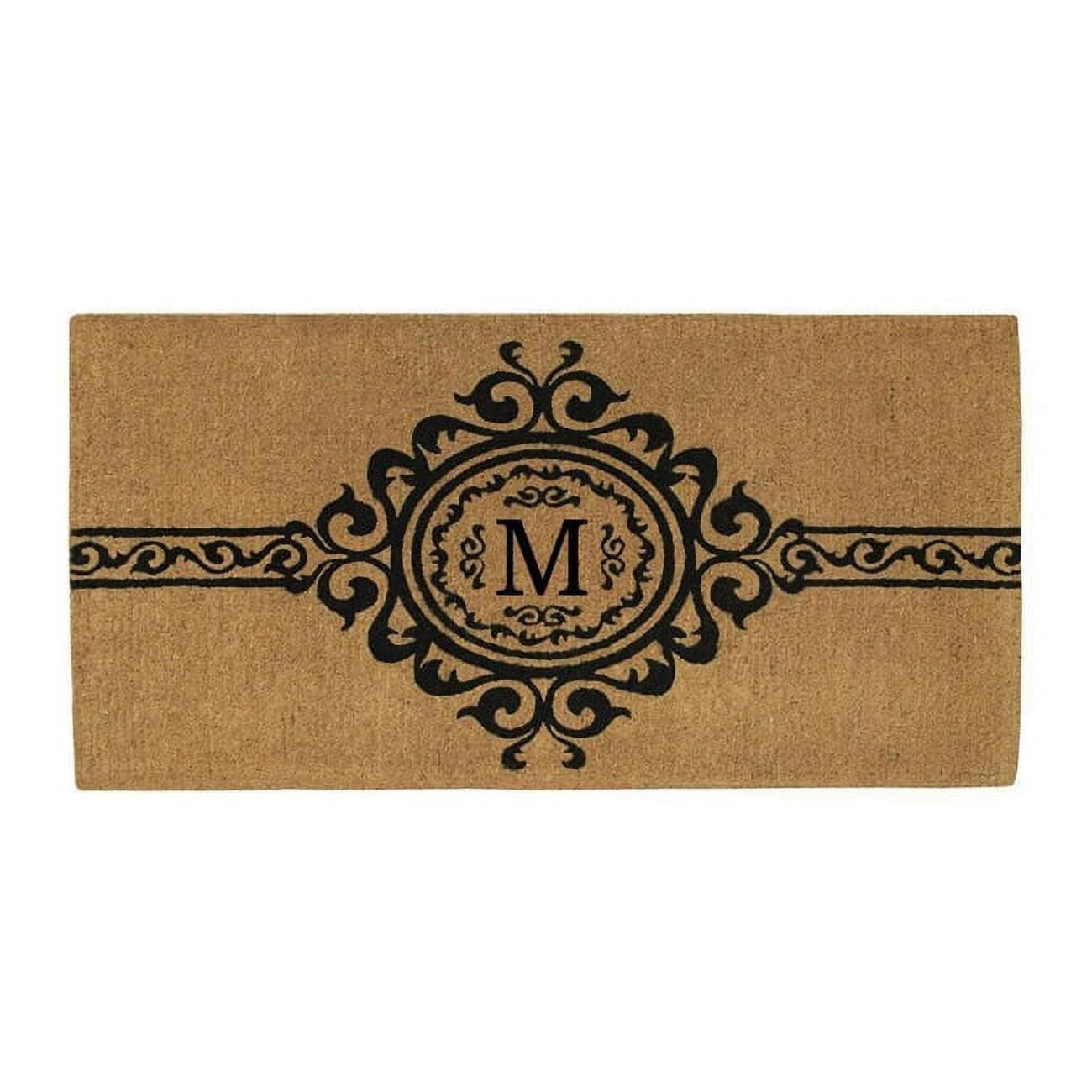 Calloway Mills Garbo Monogram Outdoor Doormat, Extra-thick 3' x 6' (Letter M)