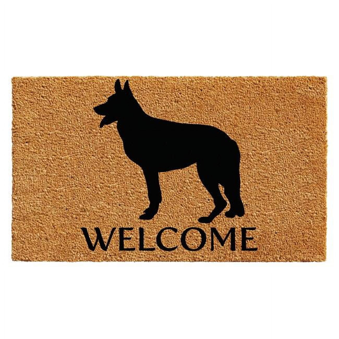 Calloway Mills 102981729 17 x 29 in. German Shepherd Rectangular Doormat, Natural & Black