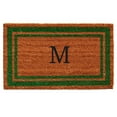 thumbnail image 1 of Calloway Mills Green Border 24" x 36" Monogram Outdoor Doormat (Letter M), 1 of 1