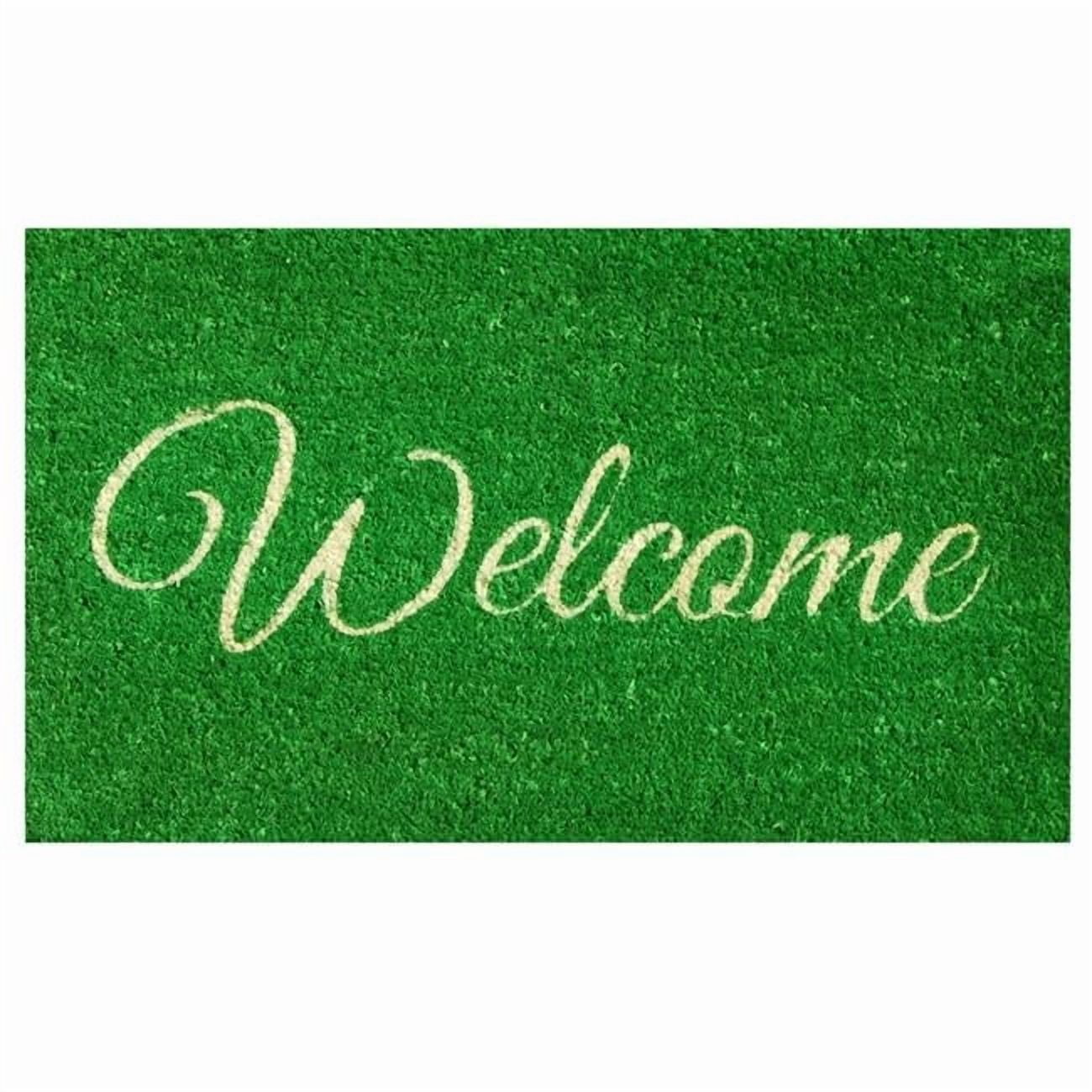 Calloway Mills Green Welcome Outdoor Doormat