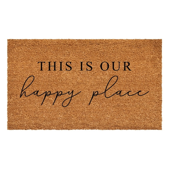 Calloway Mills 108311729 Happy Place Doormat, 17 x 29 in.