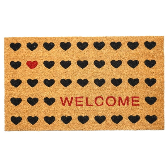 Calloway Mills Heart Welcome Doormat 36" x 72"