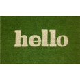 Calloway Mills Hello Outdoor Doormat Green/Natural Block 17