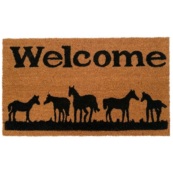 Calloway Mills Horses Welcome Doormat, 36" x 72"