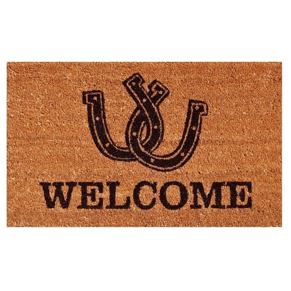 Calloway Mills Horseshoe Welcome Outdoor Doormat