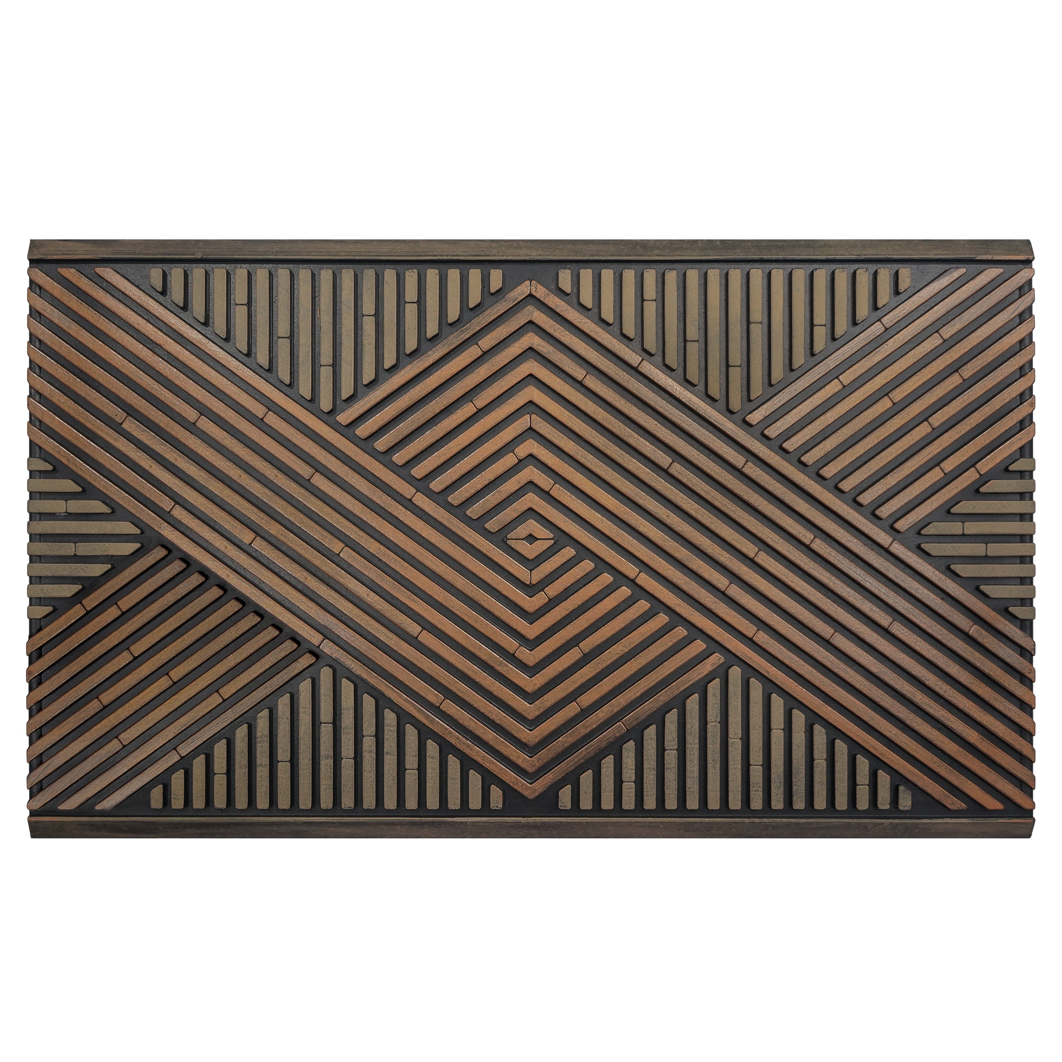 Calloway Mills Interlock Arrow Wood Wall Doormat 18 ''x 30''