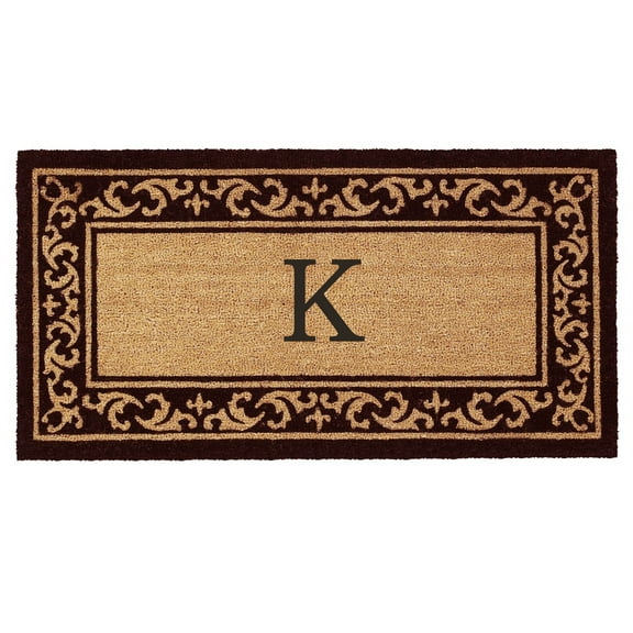 Calloway Mills Kendall Monogram Outdoor Doormat 3' x 6' (Letter K)