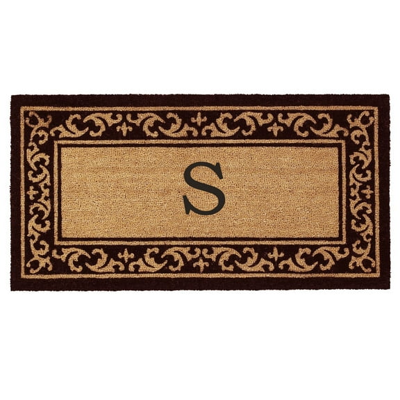 Calloway Mills Kendall Monogram Outdoor Doormat 3' x 6' (Letter S)
