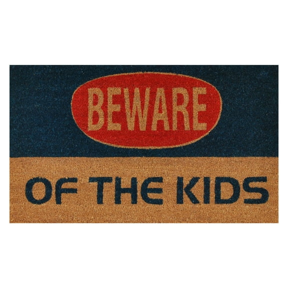 Calloway Mills Kids Warning Outdoor Doormat