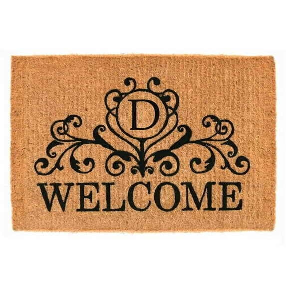 Calloway Mills Kingston Welcome Outdoor Doormat 18" x 30" x 1.5" (Letter D)
