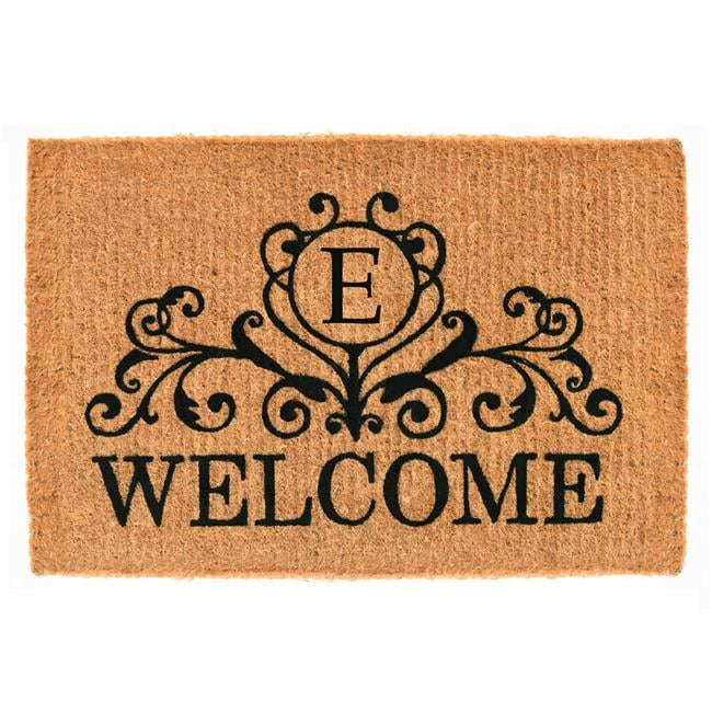 Calloway Mills Kingston Welcome Outdoor Doormat 18" x 30" x 1.5" (Letter E)