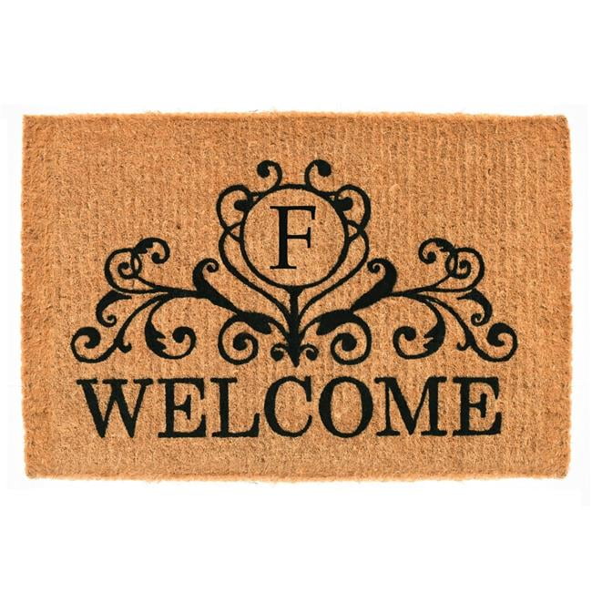Calloway Mills Kingston Welcome Outdoor Doormat 18" x 30" x 1.5" (Letter F)