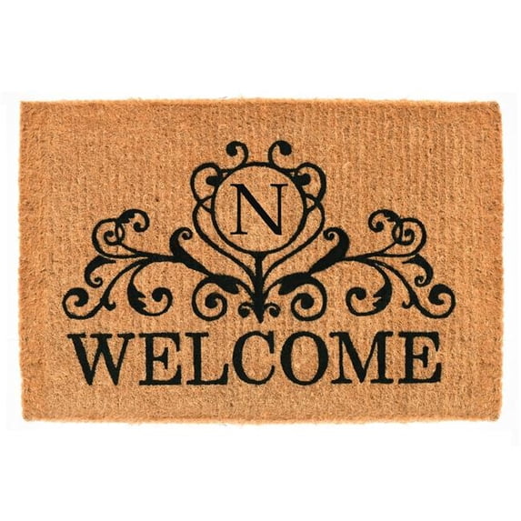 Calloway Mills Kingston Welcome Outdoor Doormat 18" x 30" x 1.5" (Letter N)