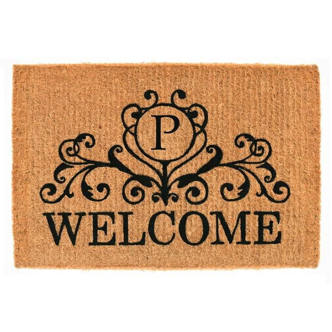 Calloway Mills Kingston Welcome Outdoor Doormat 18" x 30" x 1.5" (Letter P)