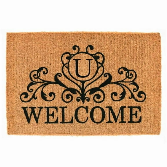 Calloway Mills Kingston Welcome Outdoor Doormat 18" x 30" x 1.5" (Letter U)